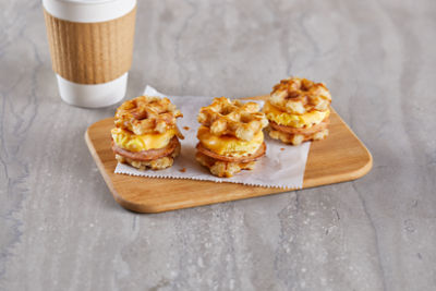 Mini waffled hash brown menu inspo