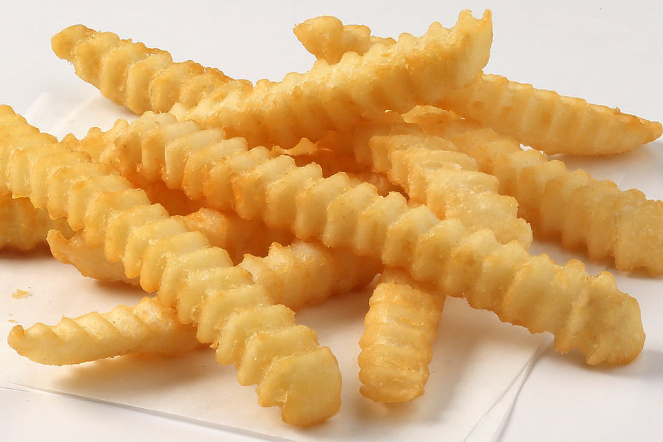 Frozen fries, 1/2 super crispy crinkle cut fries