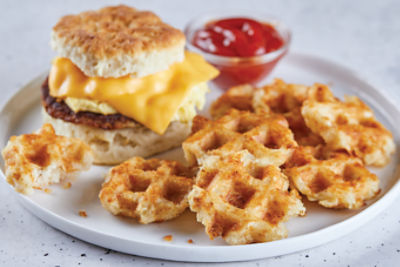 Mini waffled hash brown sell sheet