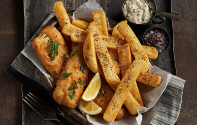 Fish N' Chips with Sumac Salt