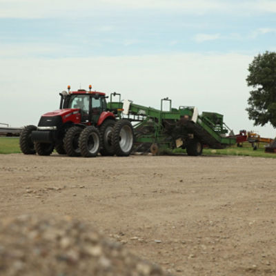 Tractor in Field