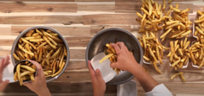 Fry portion control